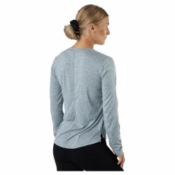 Nike Dri-FIT One Women's Standard Fit Long-Sleeve Top PARTICLE GREY/HTR/BLACK* Träning|Tröjor
