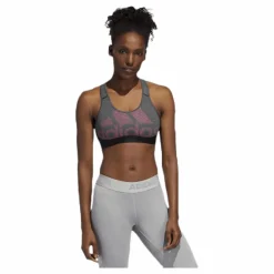 adidas Drst Alphaskin Bos  Pink/Black* Sport-Bh:Ar|Träning