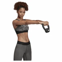 adidas Drst Alphaskin Bos White/Black* Sport-Bh:Ar|Träning