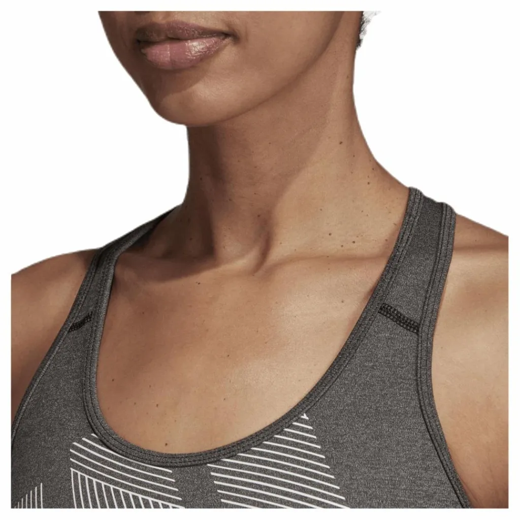 adidas Drst Alphaskin Bos White/Black* Sport-Bh:Ar|Träning