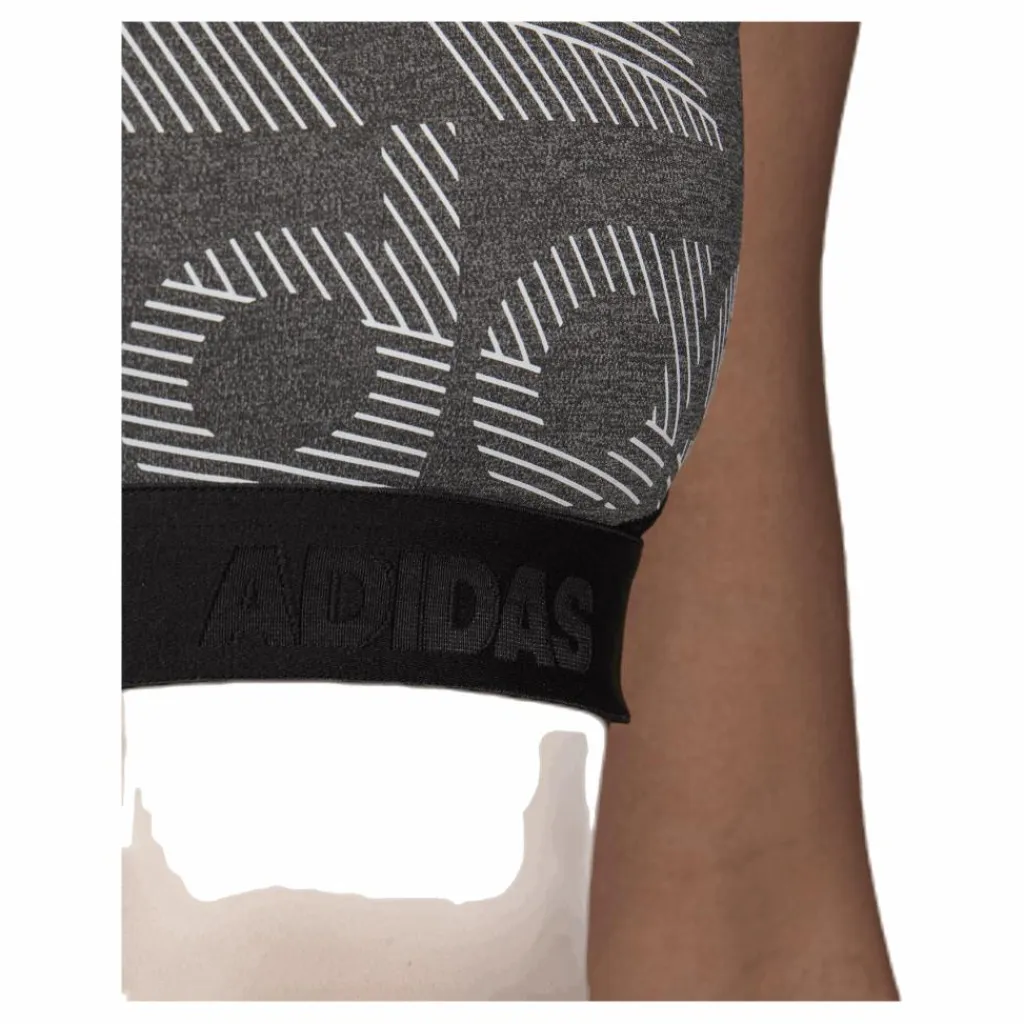 adidas Drst Alphaskin Bos White/Black* Sport-Bh:Ar|Träning