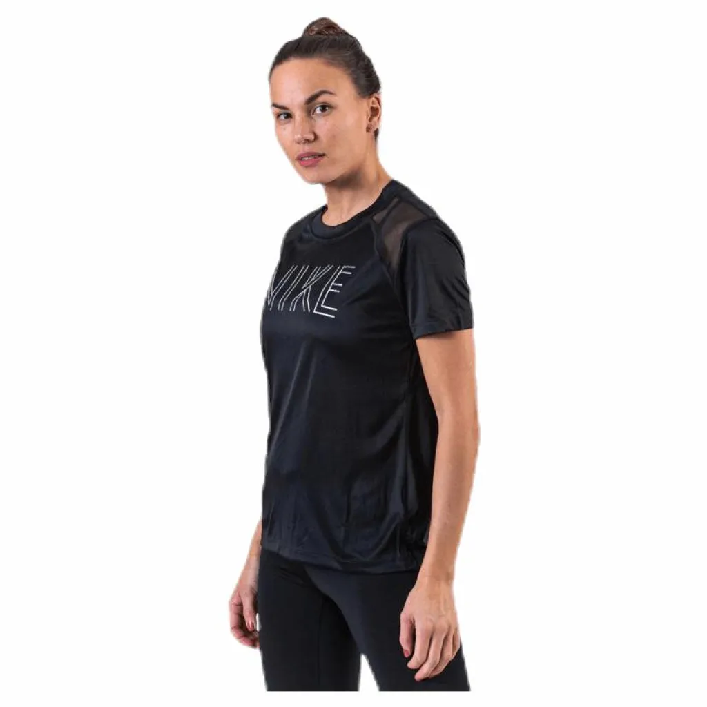 Nike Dry Miler SS Black/Silver* T-Shirts|Löpning