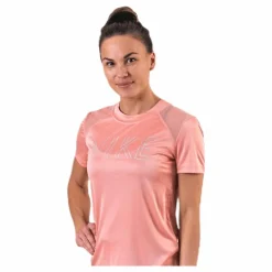Nike Dry Miler SS Pink/Silver* T-Shirts|Löpning