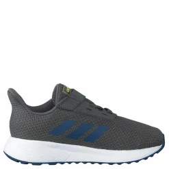 adidas Duramo 9 Shoes Grey Five / Legend Marine / Shock Yellow*Barn Sneakers|Löpning