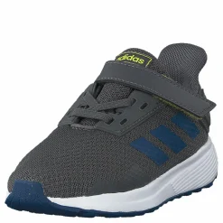 adidas Duramo 9 Shoes Grey Five / Legend Marine / Shock Yellow*Barn Sneakers|Löpning