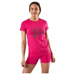 Craft Eaze SS Logo Mesh Tee Pink* Träning|T-Shirts