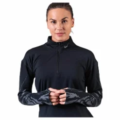 Nike Element Flsh Half-Zip Black/Silver* Tröjor|Löpning