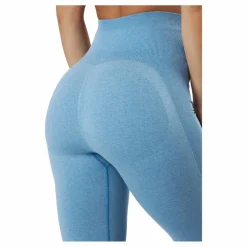 Famme Elevate Wave Leggings 2 Melange Blue* Tights|Träning