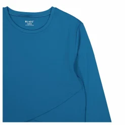 BLACC Ella Overlap Long Sleeve Top Blue Coral* Tröjor|Träning