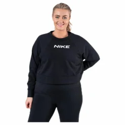 Nike Essential Fleece Crew Plus White/Black* Tröjor|Träning