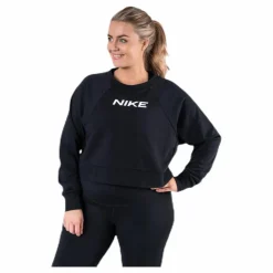 Nike Essential Fleece Crew Plus White/Black* Tröjor|Träning