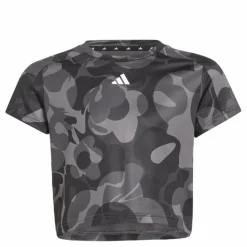 adidas Essentials AEROREADY Seasonal Print Crop T-Shirt Kids Black*Barn T-Shirts|Träning