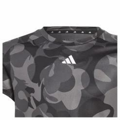 adidas Essentials AEROREADY Seasonal Print Crop T-Shirt Kids Black*Barn T-Shirts|Träning