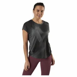 Only Play Fan Loose Burnout Ss Tee Black* T-Shirts|Träning