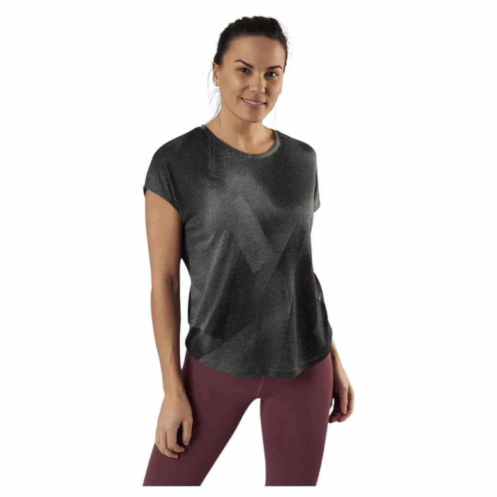 Only Play Fan Loose Burnout Ss Tee Black* T-Shirts|Träning