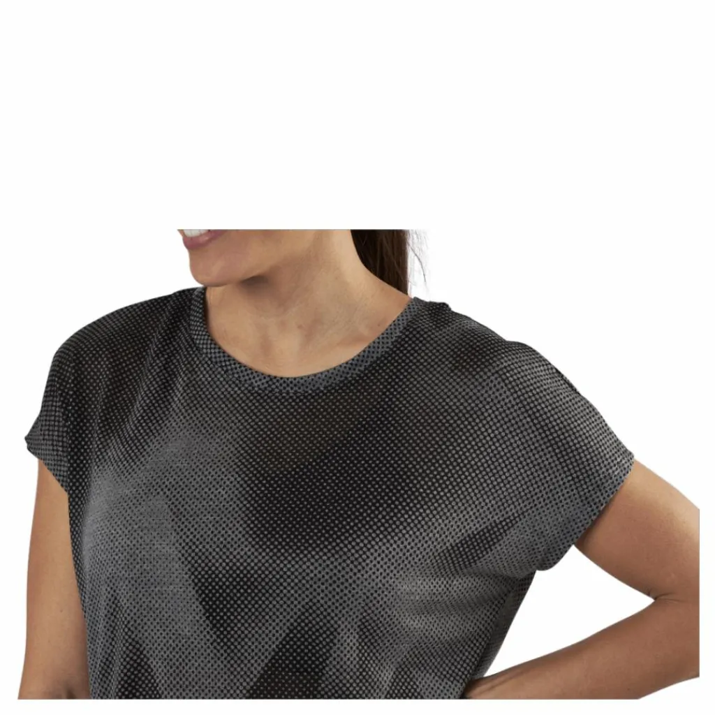 Only Play Fan Loose Burnout Ss Tee Black* T-Shirts|Träning