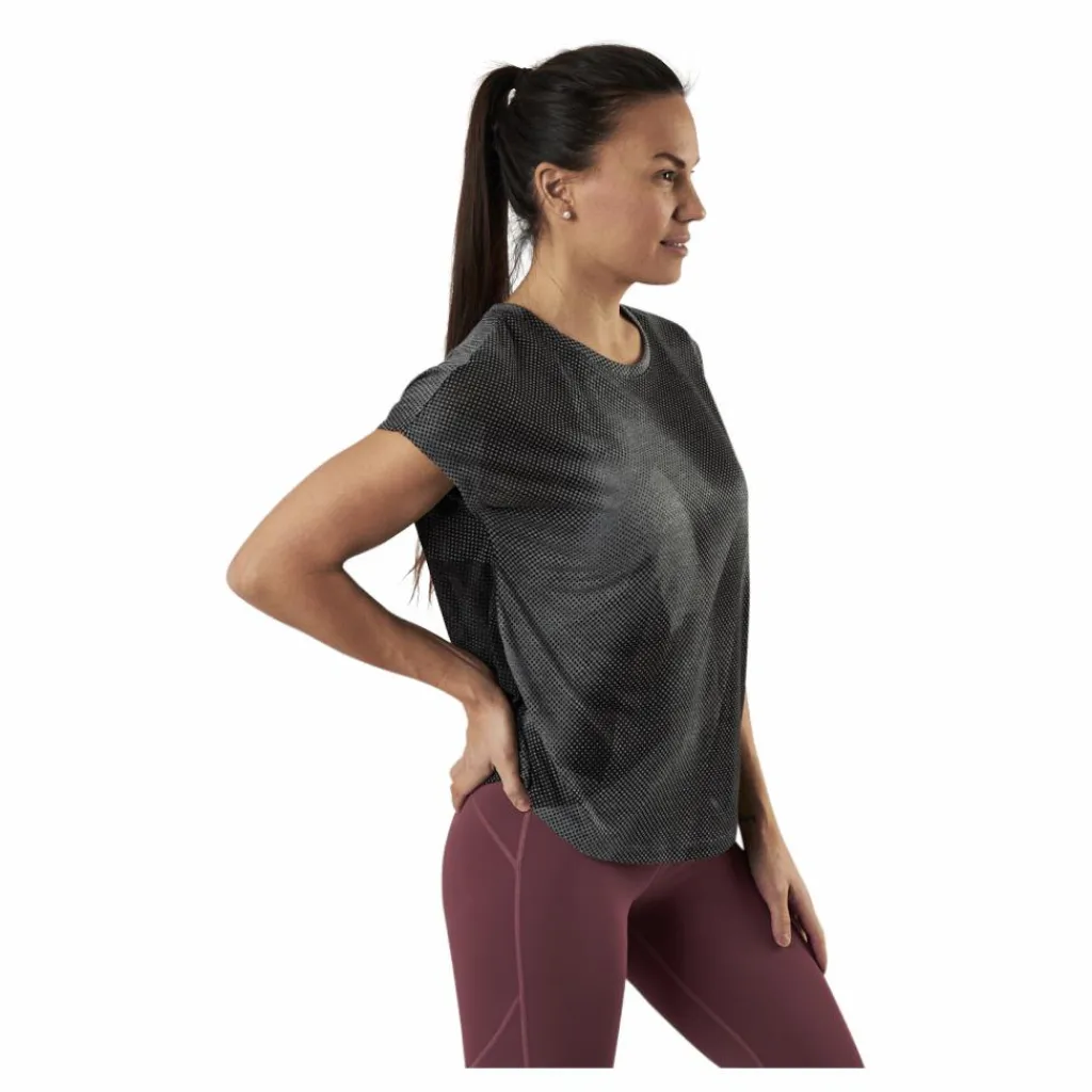 Only Play Fan Loose Burnout Ss Tee Black* T-Shirts|Träning