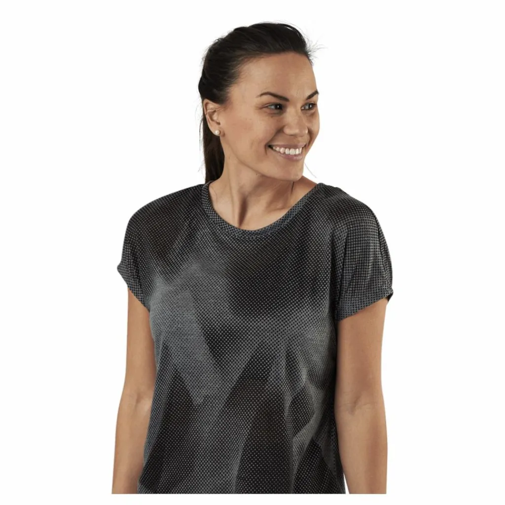 Only Play Fan Loose Burnout Ss Tee Black* T-Shirts|Träning