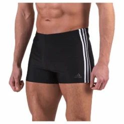 adidas Fitness 3 Stripes Swim Boxer Black / White* Simning|Badkläder