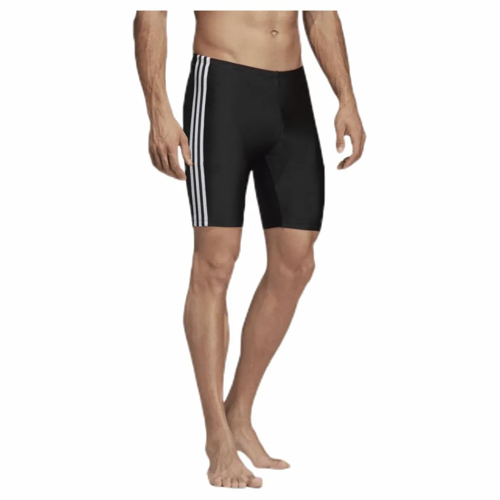 adidas Fitness 3 Stripes Swim Jammer Black / White* Simning|Badkläder