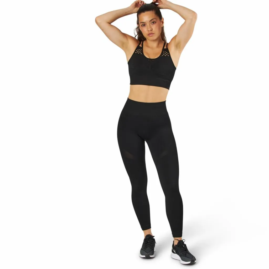 BLACC Fitness Seamless Mesh Bra Black* Träning|Sport-Bh:Ar