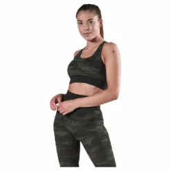 BLACC Fitness Seamless Racerback Bra Patterned/Green* Löpning|Träning