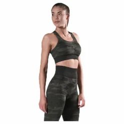 BLACC Fitness Seamless Racerback Bra Patterned/Green* Löpning|Träning