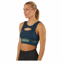 Puma Formknit Seamless Fashion Bra Dark Night-fizzy Lime* Sport-Bh:Ar|Träning