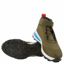 adidas Fortarun All Terrain Cloudfoam Sport Running Elastic Lace and Top Strap Shoes Focus Olive / Pulse Blue / Shadow Olive*Barn Löparskor|Löpning