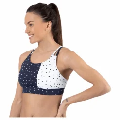 Only Play Francesca Aop Sports Bra Blue* Sport-Bh:Ar|Träning