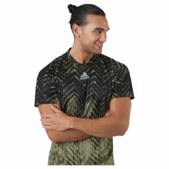 adidas Tennis Freelift Printed T-shirt P.blu 000/brown* Racketsporter