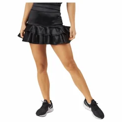BOW19 Frida Frill Skirt Black Metallic* Racketsporter|Kjolar Och Klänningar