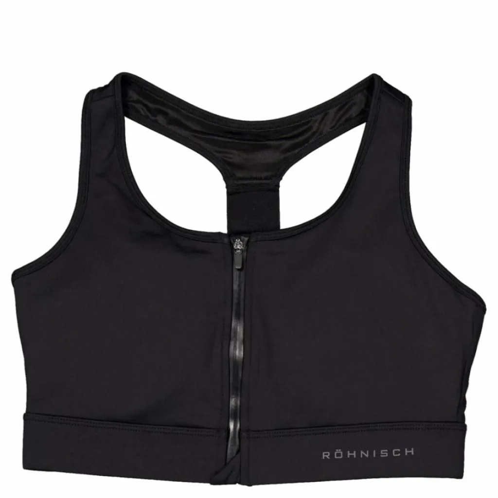 Röhnisch Front Zip Sportsbra Black* Träning|Sport-Bh:Ar