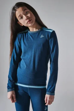 Craft Fuseknit Comfort Rn Ls Beat/area*Barn Alpint|Underställ