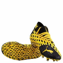 Puma Future 5.1 Netfit FG/AG Junior Black/Yellow*Barn Fotboll|Fotbollsskor