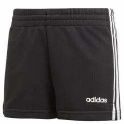 adidas Girls 3 Stripe Shorts White/Black*Barn Träning|Shorts