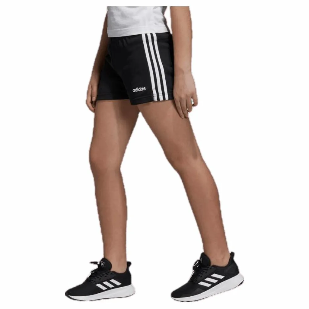 adidas Girls 3 Stripe Shorts White/Black*Barn Träning|Shorts