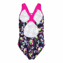Speedo Girls Allover Splashback Black/pink*Barn Simning|Badkläder