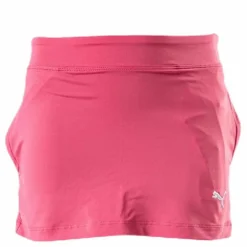 Puma Golf Girls Solid Knit Skirt Pink*Barn Golf|Kjolar Och Klänningar