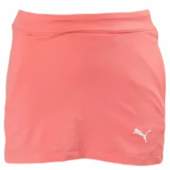 Puma Golf Girls Solid Knit Skirt Pink*Barn Golf|Kjolar Och Klänningar