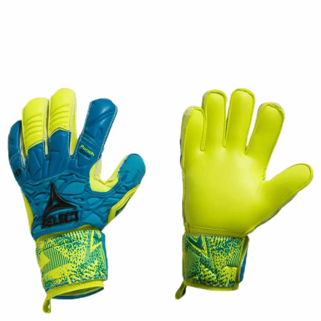 Select GK Gloves 78 Protection Flat Cut Blue/Yellow* Fotboll|Mössor Och Handskar