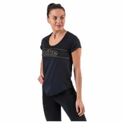 Nike Glam Top SS 10K Black/Gold* T-Shirts|Löpning