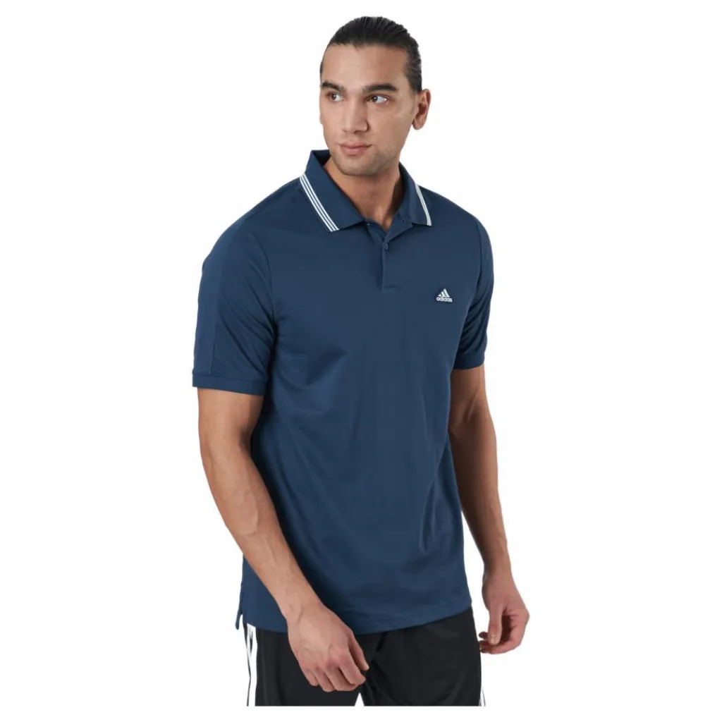 adidas golf Go-to Primegreen Pique Polo Navy / White* Golf|T-Shirts