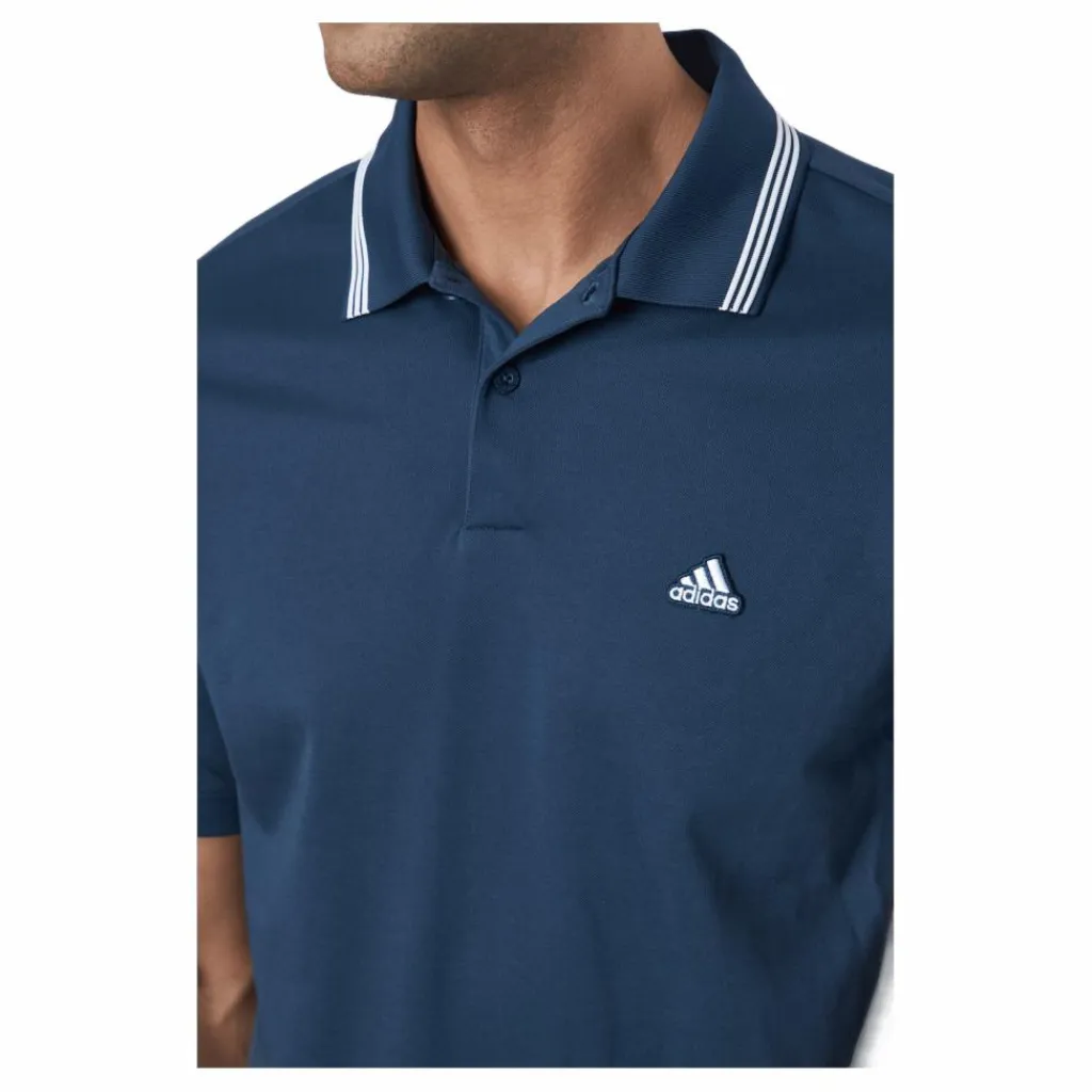 adidas golf Go-to Primegreen Pique Polo Navy / White* Golf|T-Shirts