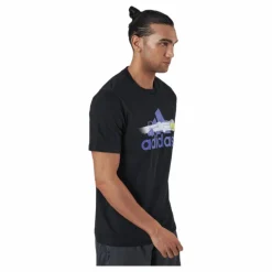 adidas Tennis Graphic Logo T-Shirt Black* Racketsporter