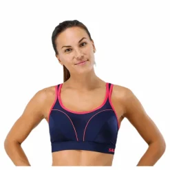 Salming Grit Support Sports Bra Blue* Sport-Bh:Ar|Träning