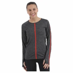 Nike Heather Hypercool Top LS Black* Tröjor|Träning