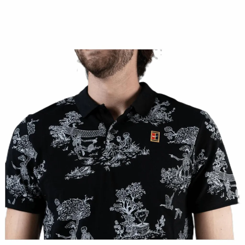 Nike Heritage Polo Toile White/Black* Racketsporter