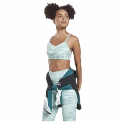 Reebok Hero Strappy P Bra White/Green* Sport-Bh:Ar|Träning