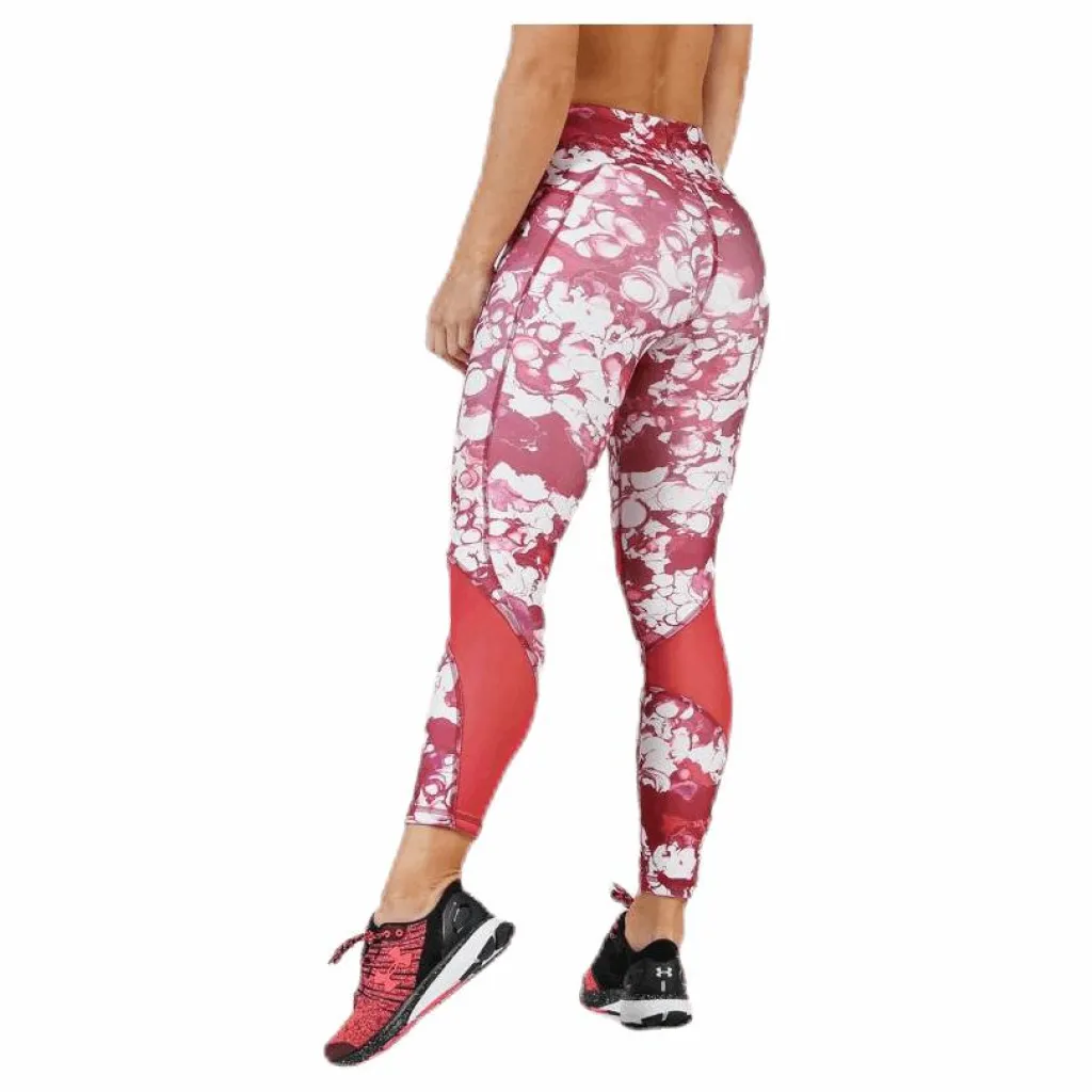 Under Armour HG Armour Ankle Crop Print Pink* Tights|Träning